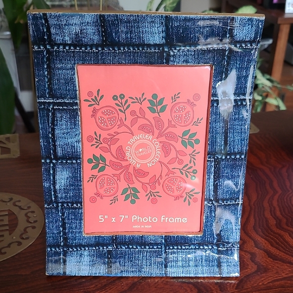 Blue Denim Photo Frame - Picture 1 of 4